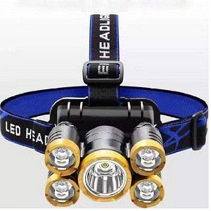 Pealamp 5xLED XP-E, laetav USB kaudu (5 foto / 9)