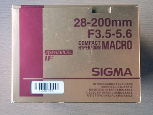 Objektiiv Sigma 28-200mm F3,5-5,6 Compact Hüperzoom Macro (1 foto / 3)