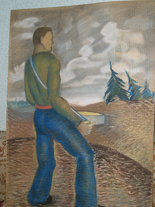 Maal L.Kõre Külvaja, pastell 1940 (1 foto / 2)