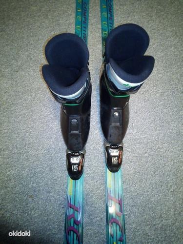 Горные лыжи fischer с зажимами 185 см и ботинками Nordica sm 27 (фото #2)