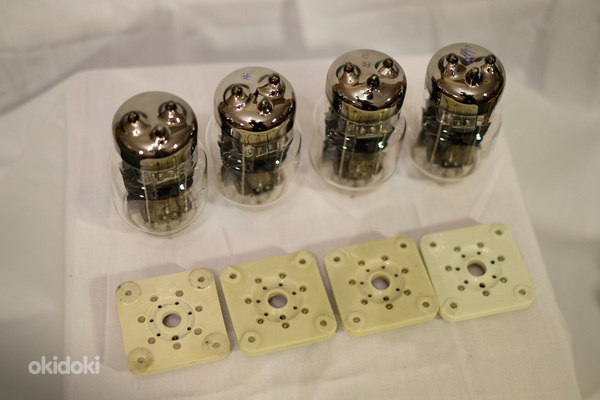 Радиолампы 6С33С, комплект из 4 штук, с панельками (фото #2)