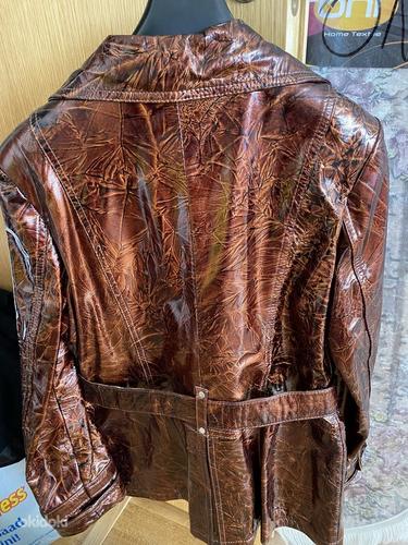 Лакированная кожаная куртка, p.M/L (фото #2)