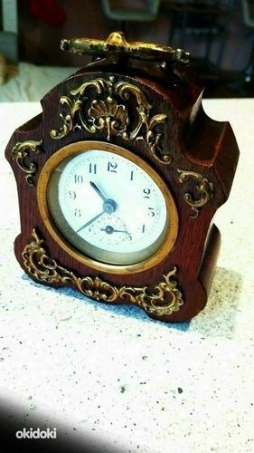 Старинные немецкие часы с будильником. В рабочем состоянии (фото #1)