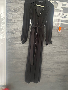 Элегантное черное платье макси Andiata финского дизайна с ка
