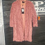 Красивая и стильная нежно-розовая меховая куртка/легкое пальто (фото #1)