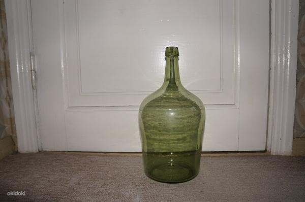 Античный! Стеклянная бутылка 5л (зеленая) (фото #1)