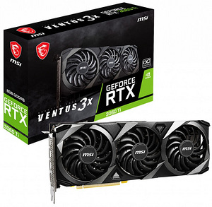 MSI GeForce RTX 3060 Ti Ventus 3X 8G OC LHR, 8192 MB GDDR6 (1 foto / 5)
