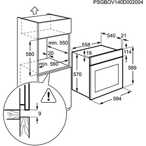 Integreeritav ahi Electrolux EZB3411AOX (8 foto / 9)