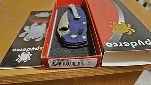 Spyderco Manix 2 CPM S110V Dark Blue G-10 folding knife (1 foto / 3)