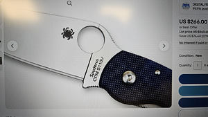 Spyderco Manix 2 CPM S110V Dark Blue G-10 folding knife (2 foto / 3)