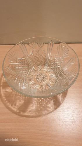 Большая стеклянная ваза (салатница) в коробке (фото #2)