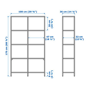 Ikea riiul 100x175 VITTSJÖ (5 foto / 5)