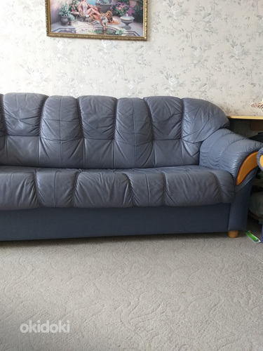 Продам 2 кожаных дивана (фото #2)