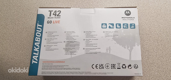 Радиостанция Motorola Talkabout T42, комплект из 4 штук. НОВ (фото #3)