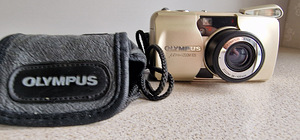 Olympus Mju Zoom 105 35mm Gold kompaktfilmikaamera (4 foto / 7)