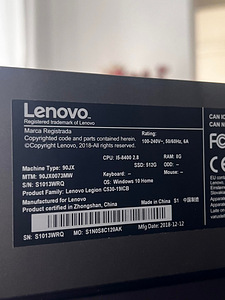 8.gen Lenovo Legion mänguriarvuti Gaming PC (7 foto / 7)