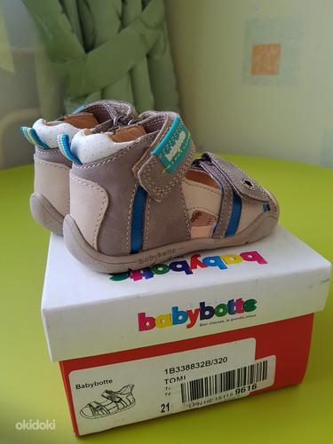 Uued Babybotte täisnahast sandaalid, suurus 21 - 13cm (foto #3)