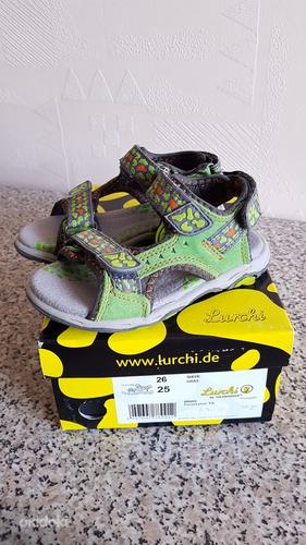 Новые кожаные сандалии Lurchi, размер 25 - 16см (фото #1)
