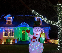 Jõulud! UUS! 1,5m pikkune lumememm LED-ga