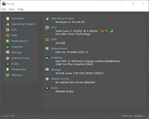 Dell XPS 13 9300, i7-1065G7, 16GB, 1TB SSD, UHD+ (3840x2400) (9 foto / 10)