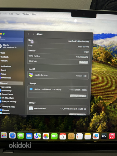 Apple MacBook Pro 14 (2023) M3 Pro, 11C/14C, 18 ГБ, 512 ГБ (фото #4)