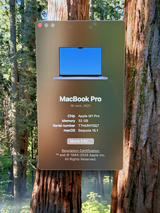 Apple MacBook Pro 16" 2021 | M1 PRO 10/16 | 32GB! | 1TB SSD! (8 foto / 10)