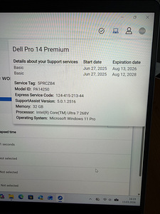 Dell Pro 14 Premium, Intel Ultra 7 268 vPRO, 32GB RAM, 5G (10 foto / 10)