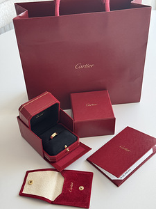 Cartier LOVE sõrmus 18K kollane kuld originaal + dokumendid (1 foto / 7)