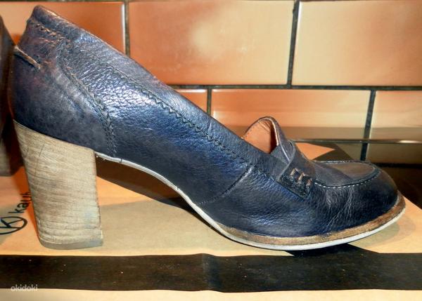 Paul Green темно-синие кожаные туфли-лоферы, 38 (фото #3)