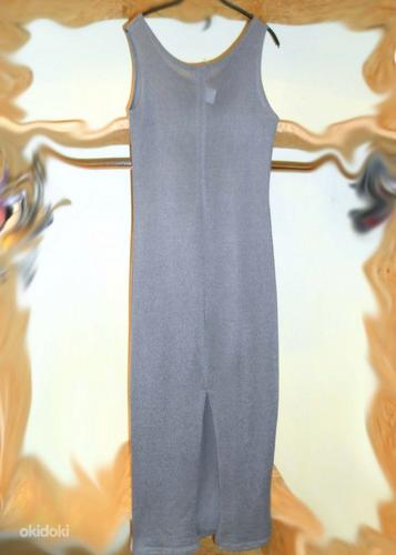 Pidulik hõbehalli pikk veniv kleit, 36-38-S-M (foto #2)