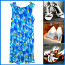 Debenhams нарядное цветное ярко синее платье, 42-44-XL-UK16 (фото #4)