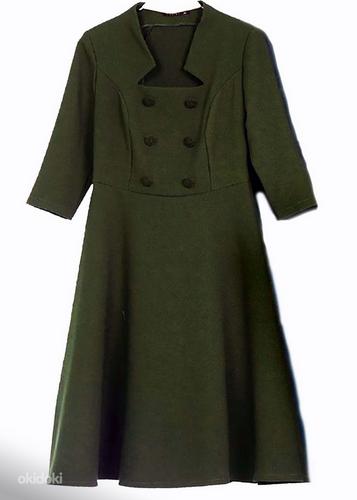 Vaide оливковое платье с королевским декольте, XL-2XL, новое (фото #3)