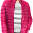 Ярко-розовая стеганая куртка-легкий пуховик, XL-2XL, новая (фото #2)