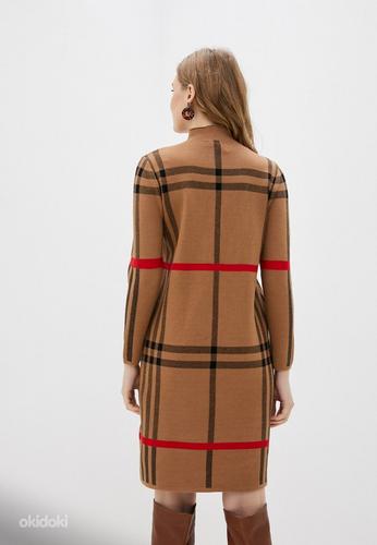 Новое теплое коричневое платье в клетку (L/XL) (фото #10)