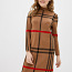Новое теплое коричневое платье в клетку (L/XL) (фото #1)