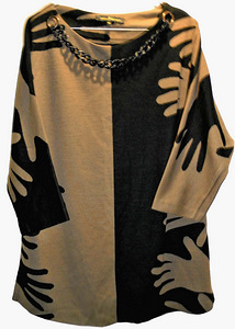 Silmapaistev must-pruun soe džemper-tuunika (46/XL-2XL) (4 foto / 7)