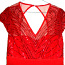 Ярко-красное шифоновое длинное вечернее платье, 40- 42-UK14 (фото #4)