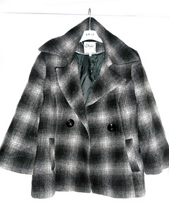 Debenhams karvane hall ruuduline mantel. 42-44- XL-UK16 (2 foto / 9)