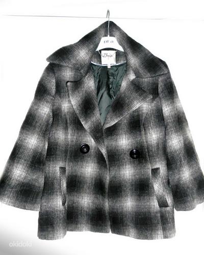Jasper Conran cтильное серое в клетку пальто, 42-44- XL-UK16 (фото #2)