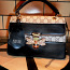 Gucci черно-бежевая сумочка с пчелой в руку-на плечо (фото #2)