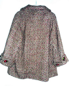 Per Uno efektne beež -roheline-bordoo k/s mantel, 44-UK16-XL (9 foto / 10)