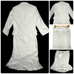 Linane elegantne kostüüm-pintsak ja seelik, 40-L-XL, uus (3 foto / 3)