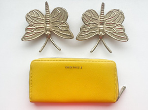 Coccinelle nahast rahakott, kollane (1 foto / 2)