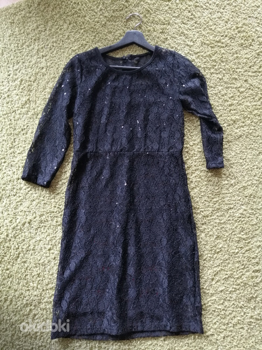 НОВИНКА кружевное черное платье, размер S-M (фото #3)