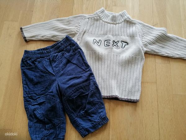 Next свитер и более толстые брюки H&M, размер 74-92 (фото #1)