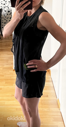Новая, черная летняя блузка Heine, размер M/38 (фото #2)
