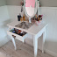 Туалетный столик с зеркалом белый (фото #2)