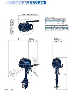 Zodiac Cadet 285 + Тohatsu 2.5 HP (5 foto / 5)