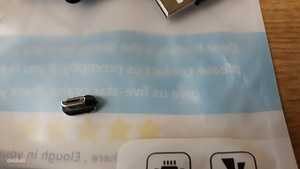 USB -kaabel - mikro -USB. Magneti ja rohelise taustvalgustusega (4 foto / 5)