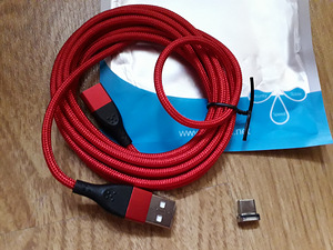 Magnetkaabliga kaabel telefoni micro USB / iphone jaoks (4 foto / 4)